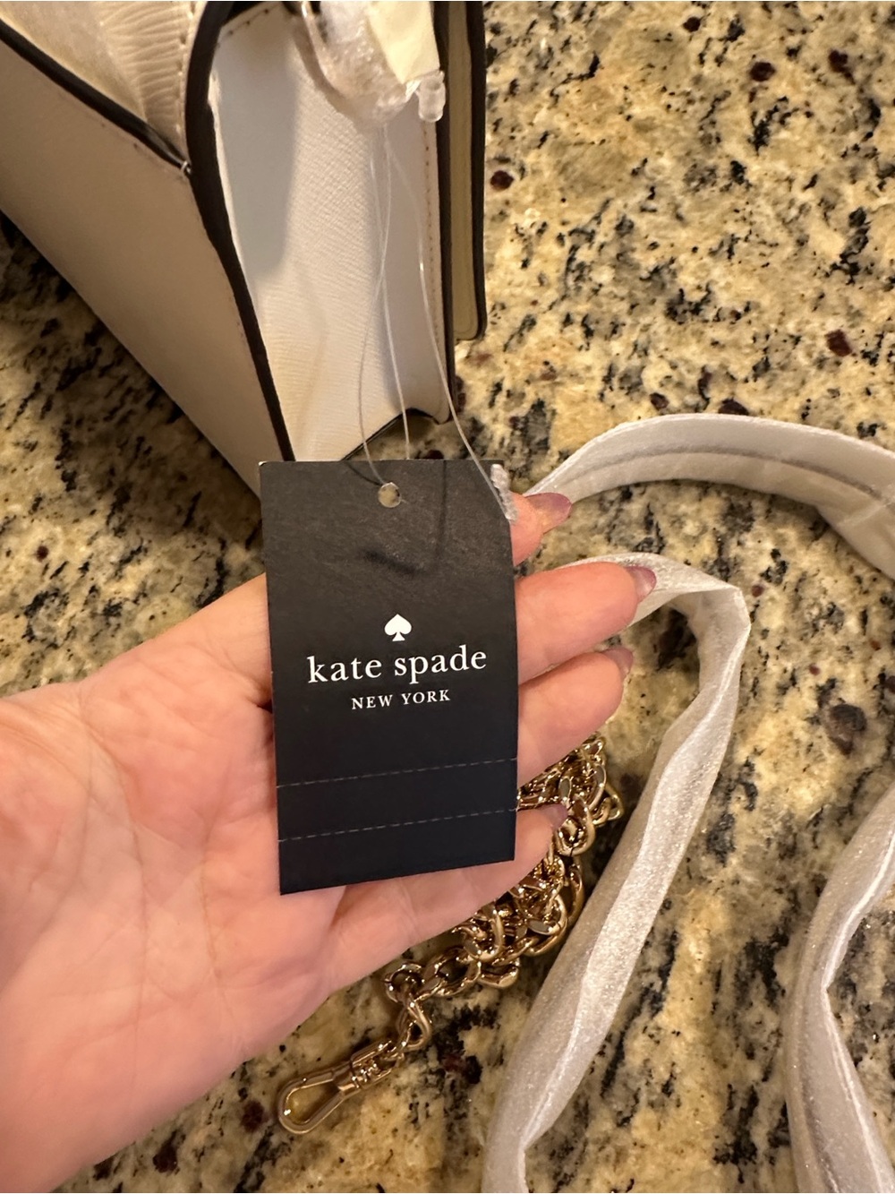 kate spade White Floral & Butterfly Laser-Cut Crossbody NWT - Picture 13 of 16